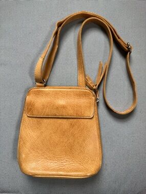 latico Lucy Tan Leather Crossbody Bag